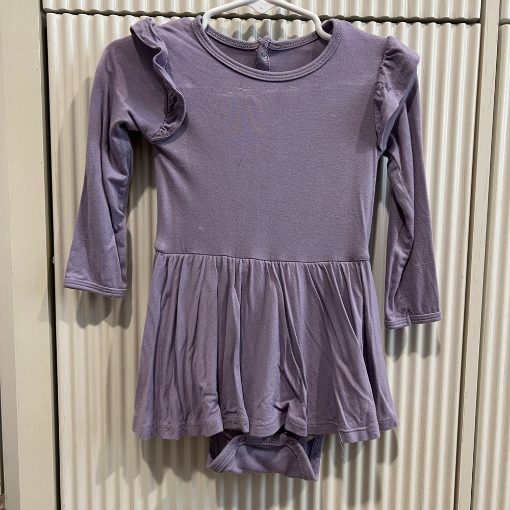 Kyte BABY Lavender Long Sleeve Dress